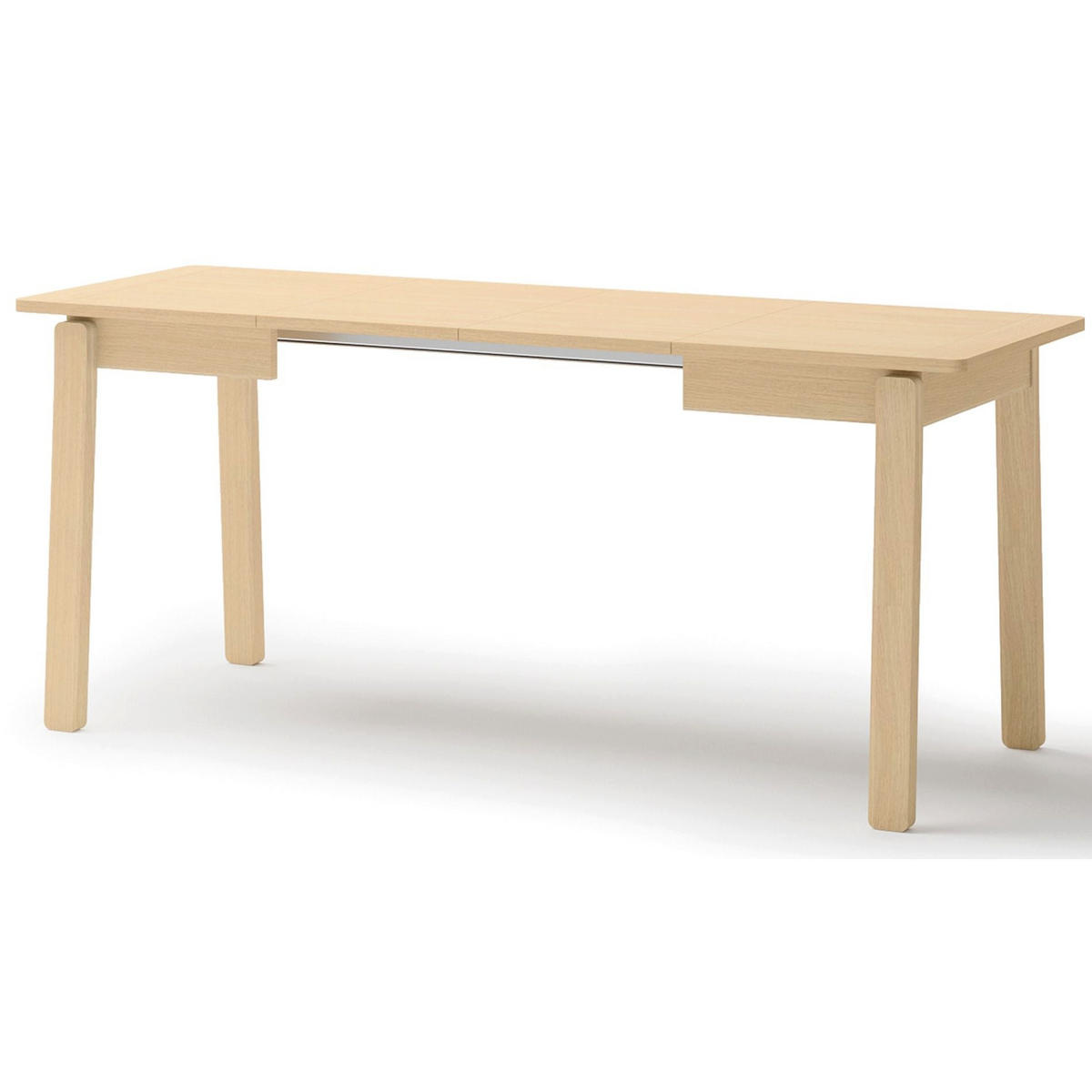 JEDÁLENSKÝ STÔL Plot rozkladací svetlý dekor duba, 104 x 224 x 60 cm - béžová, drevo/kompozitné drevo (60/104/77cm) - Selsey
