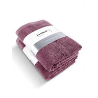 DUSCHTUCH 2er Set Pura Malve - Pflaume, Textil (70/140cm) - Herzbach Home