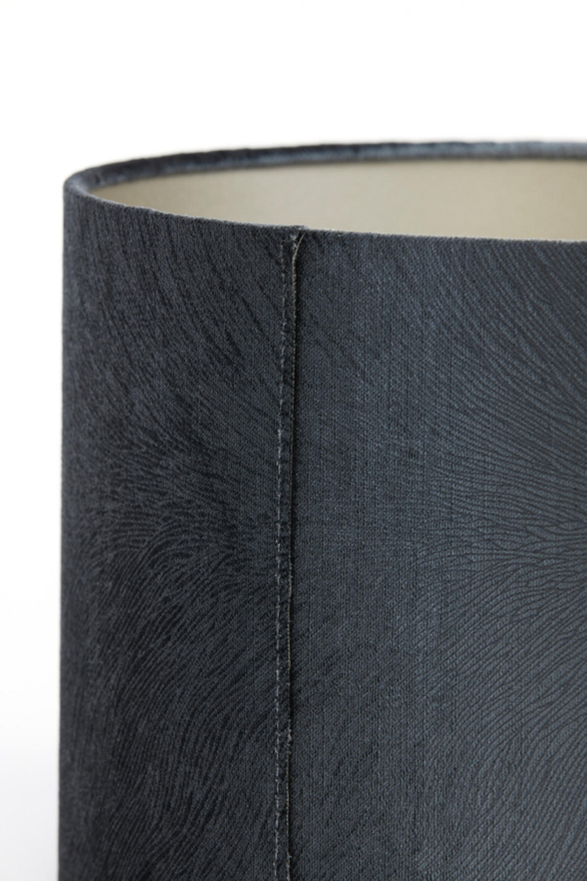 LAMPENSCHIRM Lubis Grau Ø20/15 cm - Grau, Textil (20/20/15cm) - Light & Living