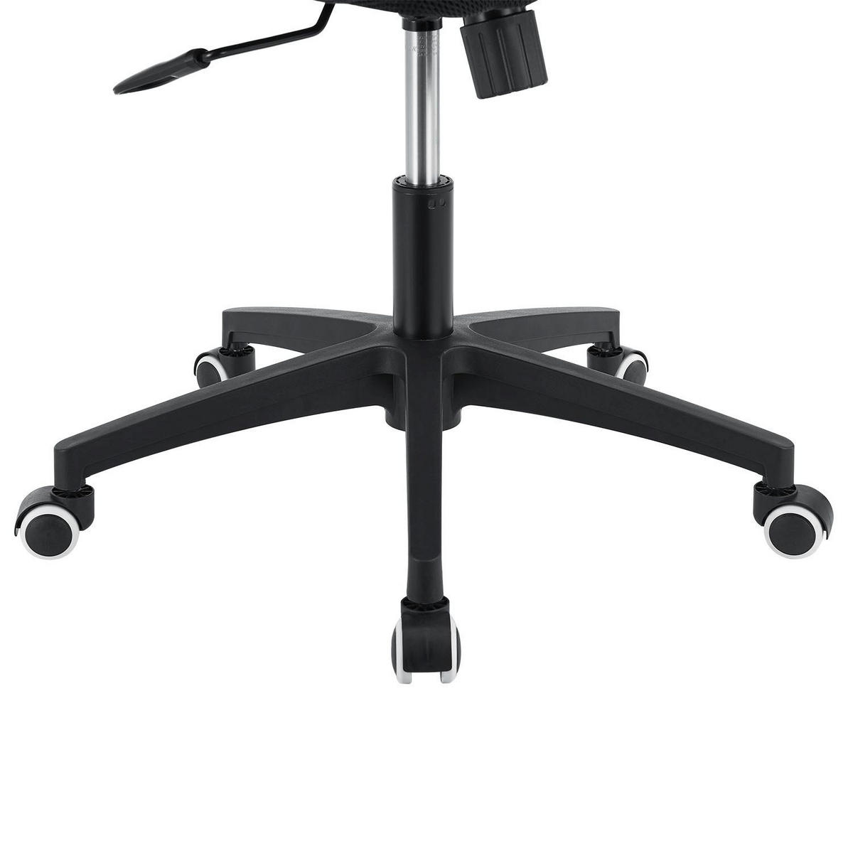 BÜROSTUHL Baltimore Schwarz - Schwarz, Kunststoff (59/123/60cm) - Juskys