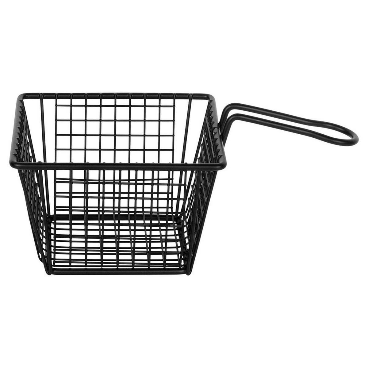 POMMES-FRITES-KORB 22 x 13 x 8 cm Schwarz - Schwarz, Metall (13/9/22cm) - Excellent Houseware