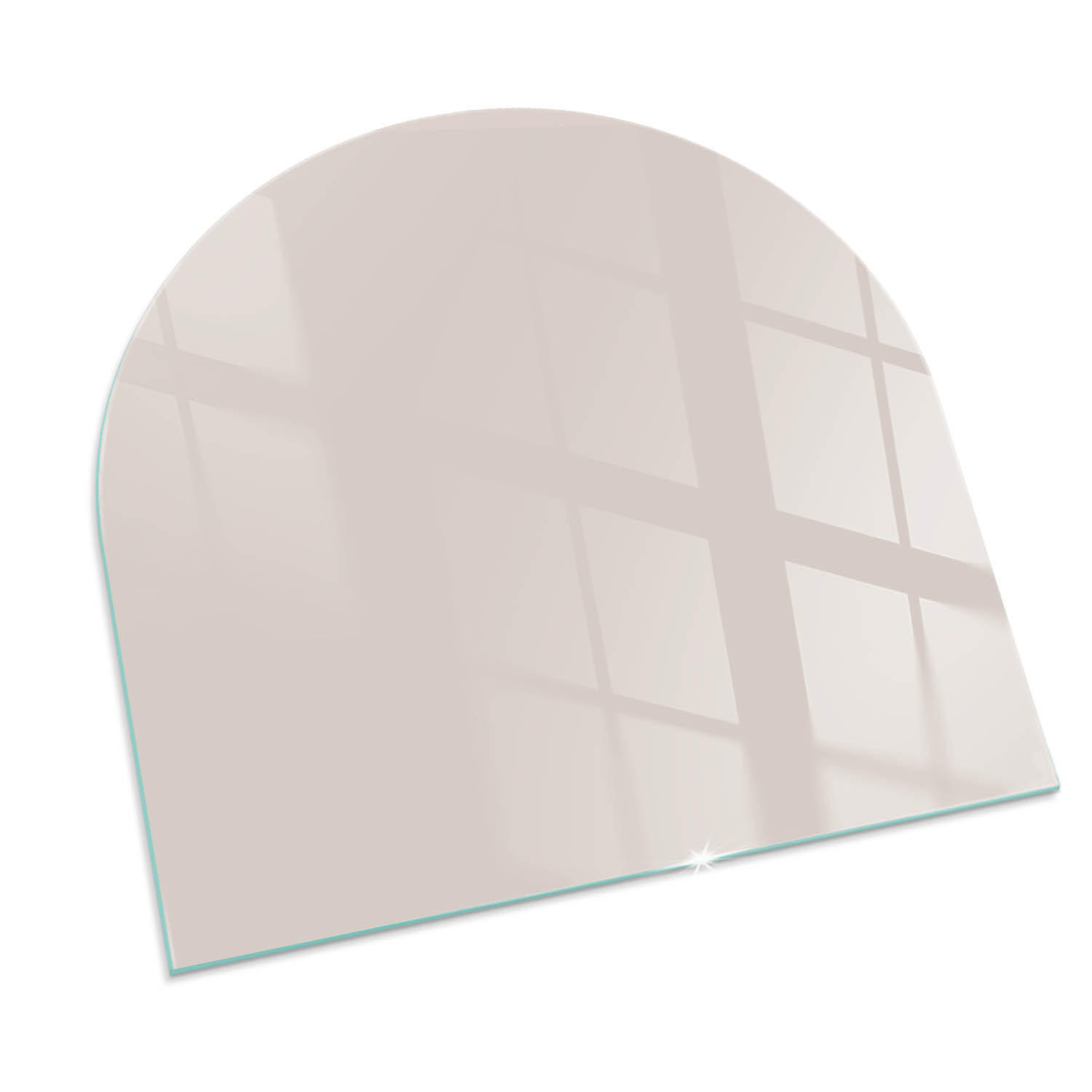 Tulup Glasplatte Beige 100x100x0.4 cm