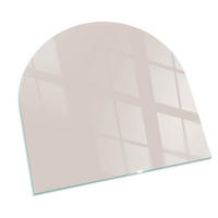 GLASPLATTE für Kamin 100x100 cm - Beige, Glas (100/100/0.4cm) - TULUP