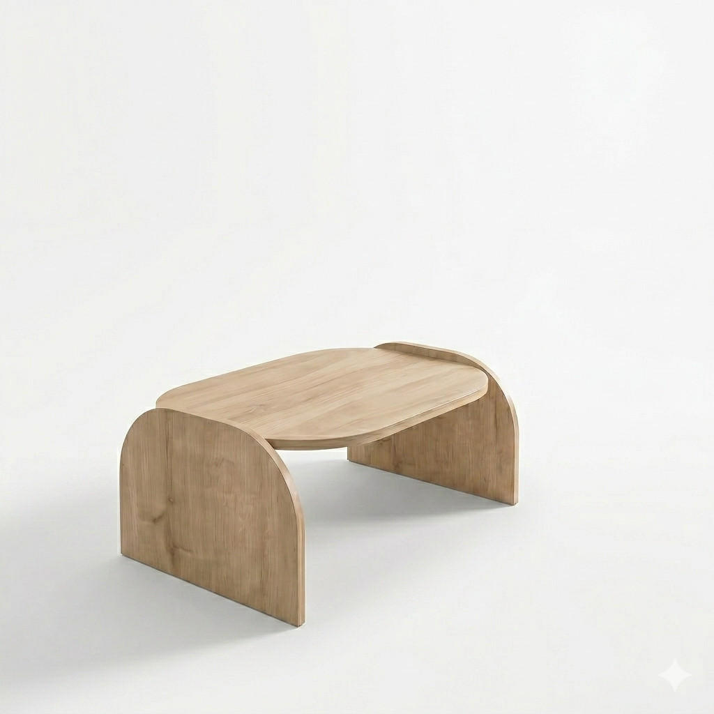 COUCHTISCH Monde Saphir-Eiche - Honig, Holzwerkstoff (50/89/42cm) - Decorotika