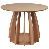 JEDÁLENSKÝ STÔL Diciffy dekor duba prírodný, Ø100 cm - farba duba, kompozitné drevo (100/100/74.5cm) - Selsey