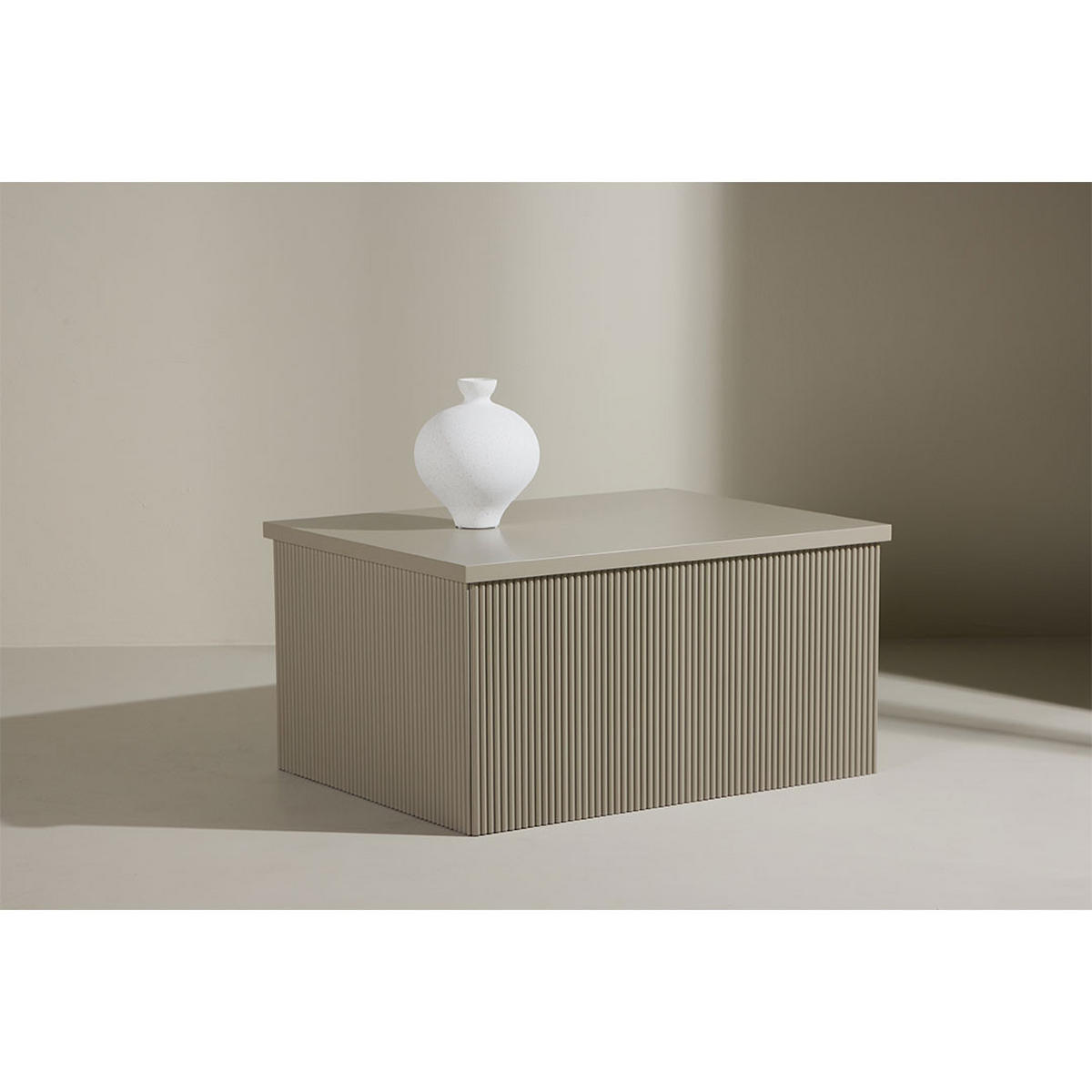 BEISTELLTISCH, Lenox, Beige, MDF, 60 x 80 x 40 cm - Beige, Holzwerkstoff (80/60/40cm) - ebuy24