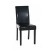 STUHL Lederlook schwarz - Schwarz, Holz/Textil (41/91/47cm) - CLP