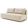 SCHLAFSOFA - Webstoff - Beige/Braun, Textil (200/86/102cm) - home24