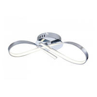 DECKENLEUCHTE Acht, Silber/Chrom, 45cm - Chromfarben, Metall (45/17/13cm) - KOSILUM