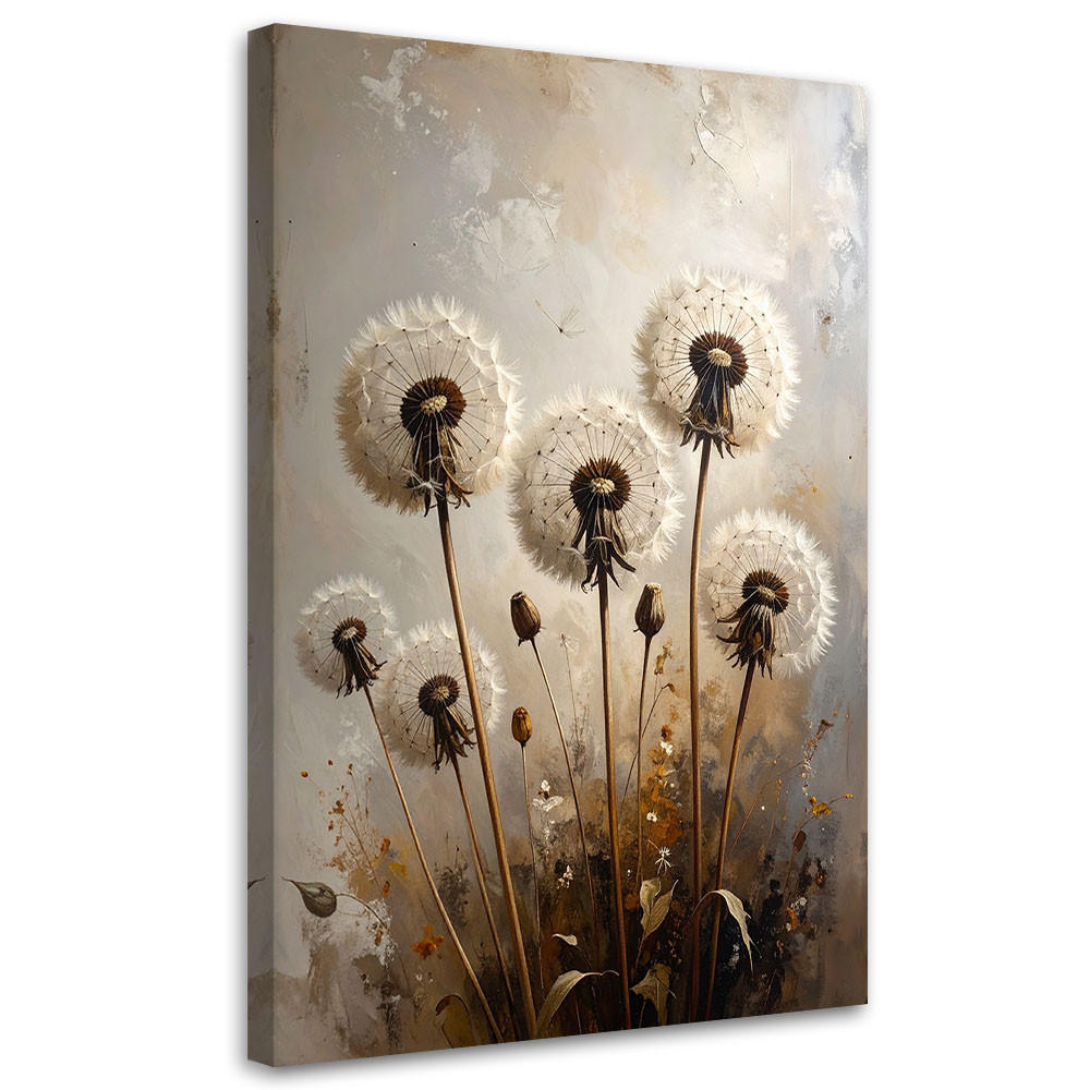 LEINWANDBILD Blumen 80x120cm - Beige, Textil (80/120cm) - Feeby