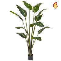 PARADIESVOGEL Künstliche Strelitizia - Patrick 180 cm - Grün, Kunststoff (180cm) - aplanta