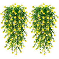 KÜNSTLICHE Blumen 6er Set Gelb 76 cm - Gelb, Kunststoff (76cm)