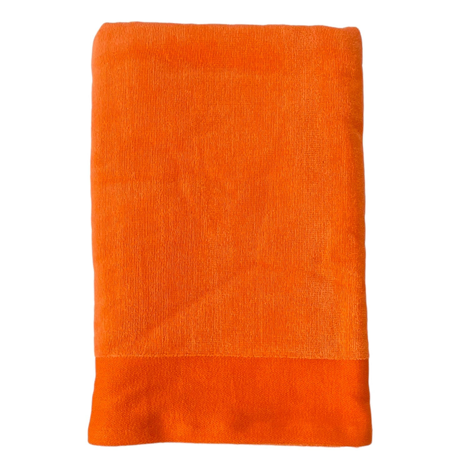 BADETUCH Velours uni Shady Nektarine 90x160 370g/m² - Orange, Textil (90/160cm) - LE COMPTOIR DE LA PLAGE