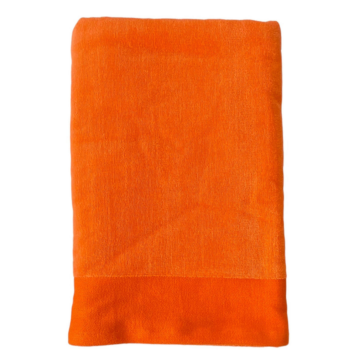 BADETUCH Velours uni Shady Nektarine 90x160 370g/m² - Orange, Textil (90/160cm) - LE COMPTOIR DE LA PLAGE