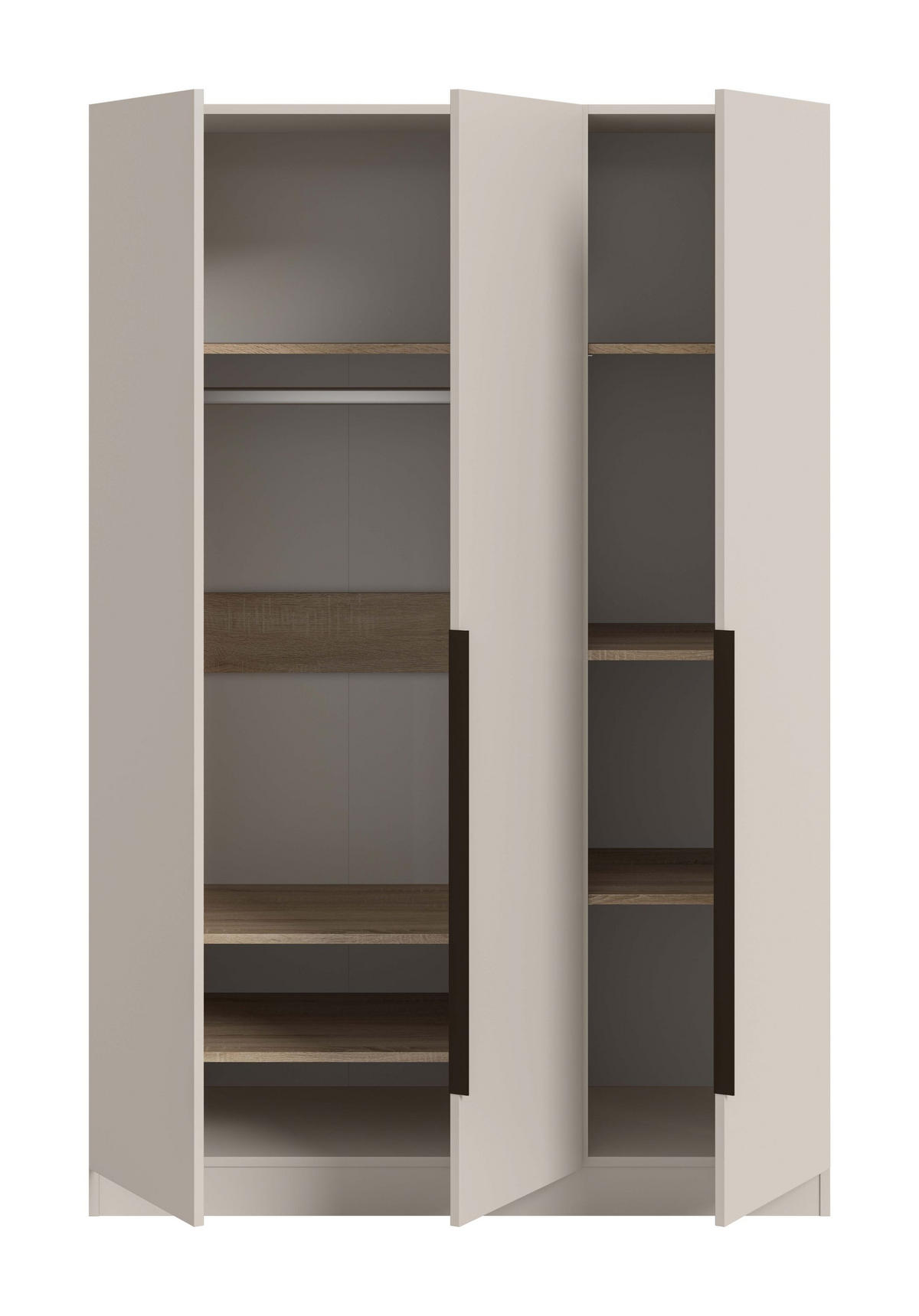 KLEIDERSCHRANK 3-türig KOPENHAGEN (B/H/T: ca. 120/181/52 cm) in Kaschmir/Kaschmir - Kaschmir, Holz (120/181/52cm)