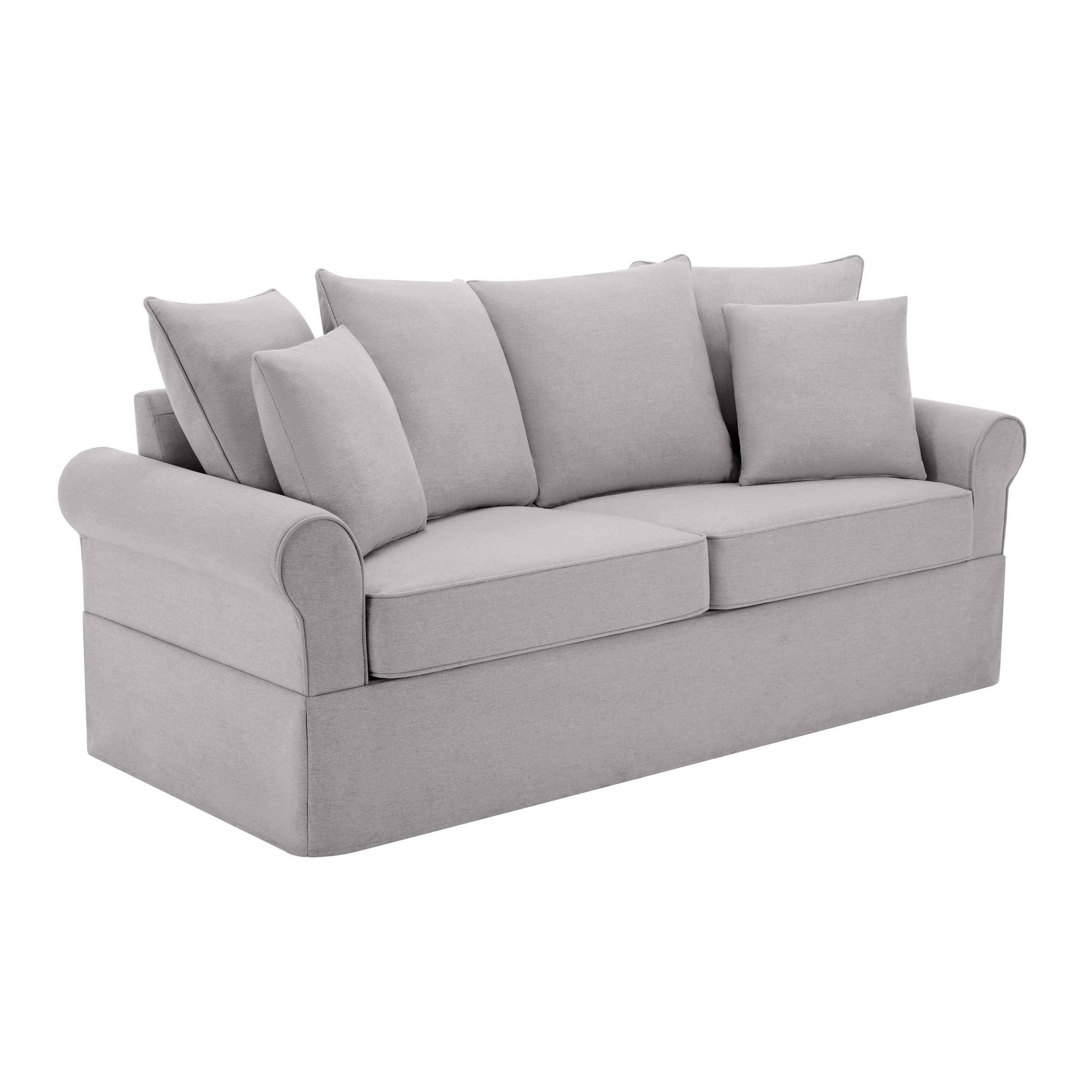 SOFA 3-Sitzer, Grün - Grün, Textil (84/92/200cm) - Oviala