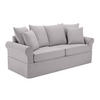 SOFA 3-Sitzer, Grün - Grün, Textil (84/92/200cm) - Oviala