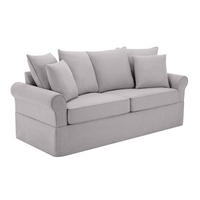 SOFA 3-Sitzer, Grün - Grün, Textil (84/92/200cm) - Oviala