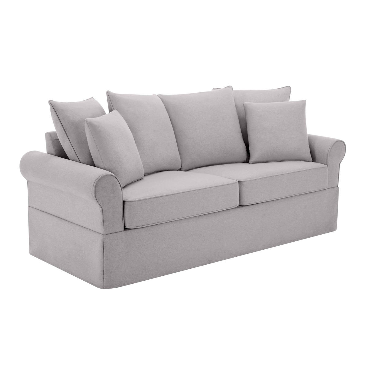 SOFA 3-Sitzer, Grün - Grün, Textil (84/92/200cm) - Oviala