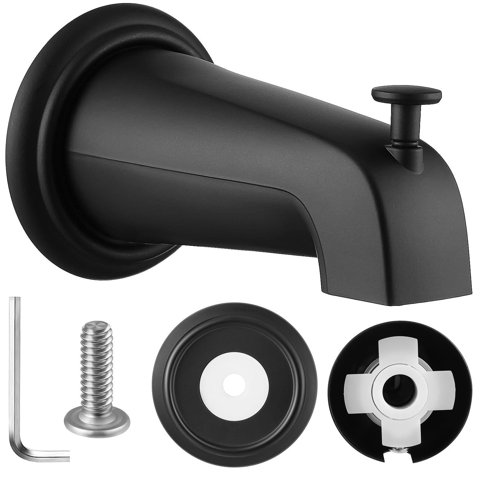 BADEWANNENARMATUR – Schwarz - Schwarz, Metall (15/9/10cm)