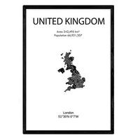POSTER Länder & Kontinente Uk A3 Rahmenlos - Klar, Papier (29.7/5/42cm) - Nacnic