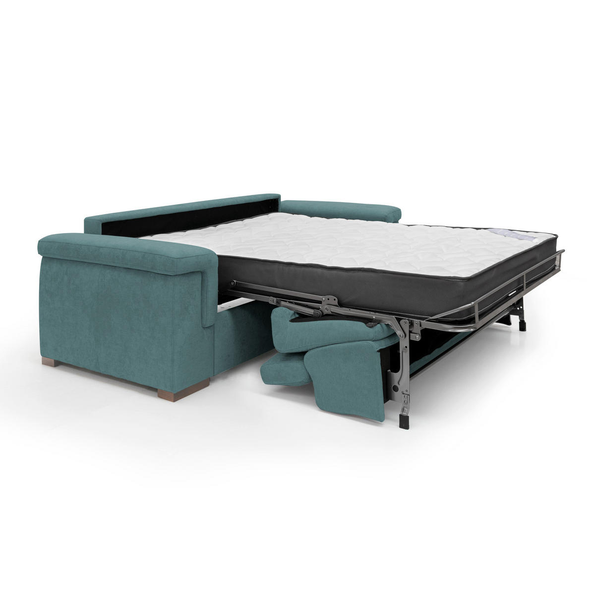 SCHLAFSOFA Giunone - Petrol, Textil (200/100/95cm) - Divani.store