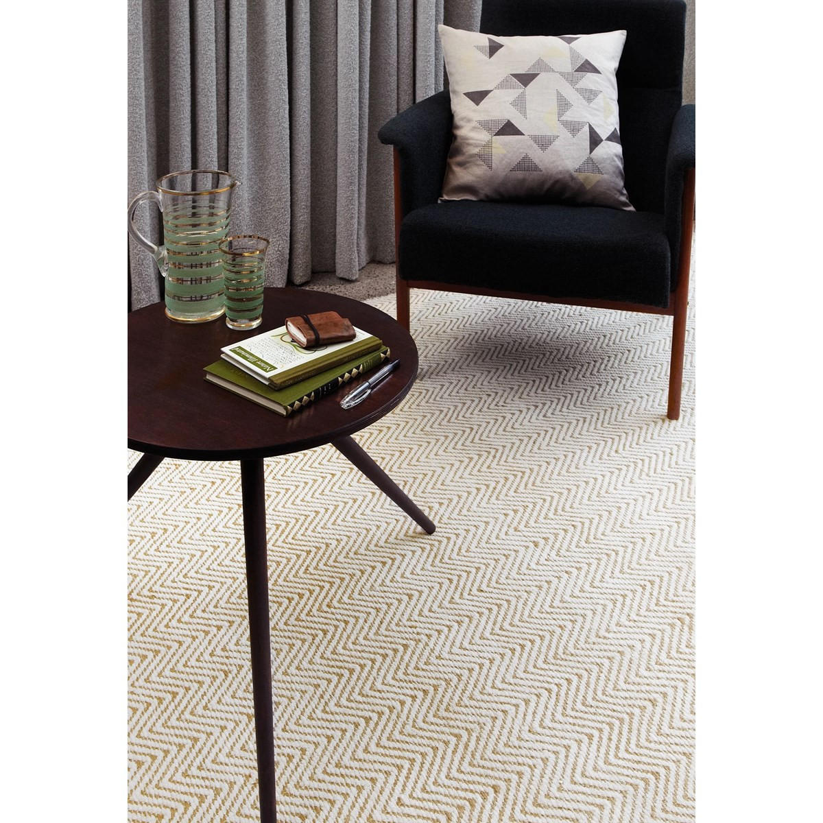 TEPPICH Rechteckiger aus Baumwollchenille und Natural Materials ARROW Beige 60 x 200 cm - Beige, Naturmaterialien (60/200cm) - Novatrend