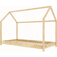 HAUSBETT Dala aus Holz, Kiefer 80x180 cm - Naturfarben/Kieferfarben, Holz (180/80cm) - WFL GROUP