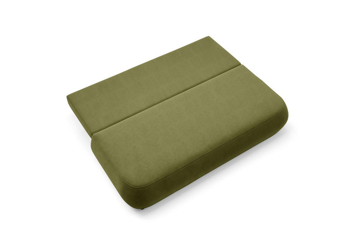 SCHLAFSOFA mit Bettkasten Grün - Schwarz/Grün, Holz/Holzwerkstoff (210/82/106cm) - Furnisell