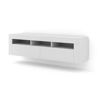 TV LOWBOARD Weiß 160/43/35 - Weiß, Holzwerkstoff (160/43/35cm) - RAUMHIRSCH FURNITURE