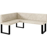 ECKBANK ERIC_U - Creme, Textil (128/168cm) - Meblini