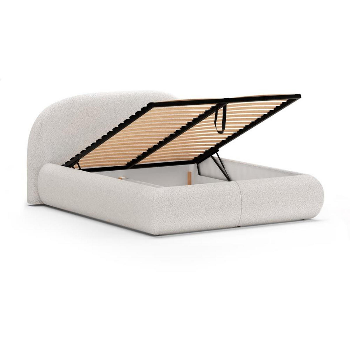 POLSTERBETT Motti ohne Matratze und Topper, 140x200 cm, Creme - Beige, Textil (140/200cm) - Beautysofa