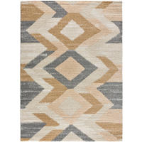 HOCHFLORTEPPICH Beige Enya 80/150 cm - Beige/Multicolor, Naturmaterialien/Textil (80/150cm) - Atticgo