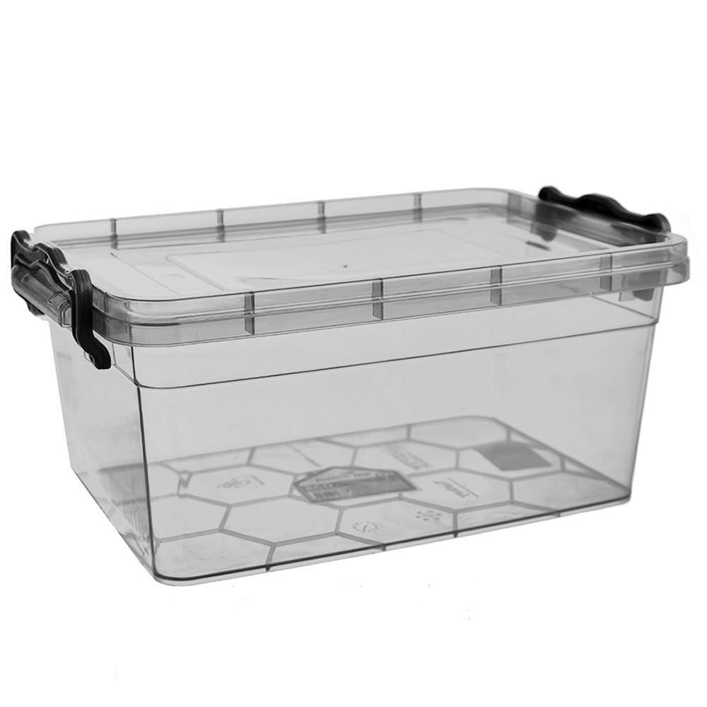 VORRATSBOX Stapelbar 3 l Dunkelgrau - Dunkelgrau, Kunststoff (17/12/26.5cm) - Orion 
