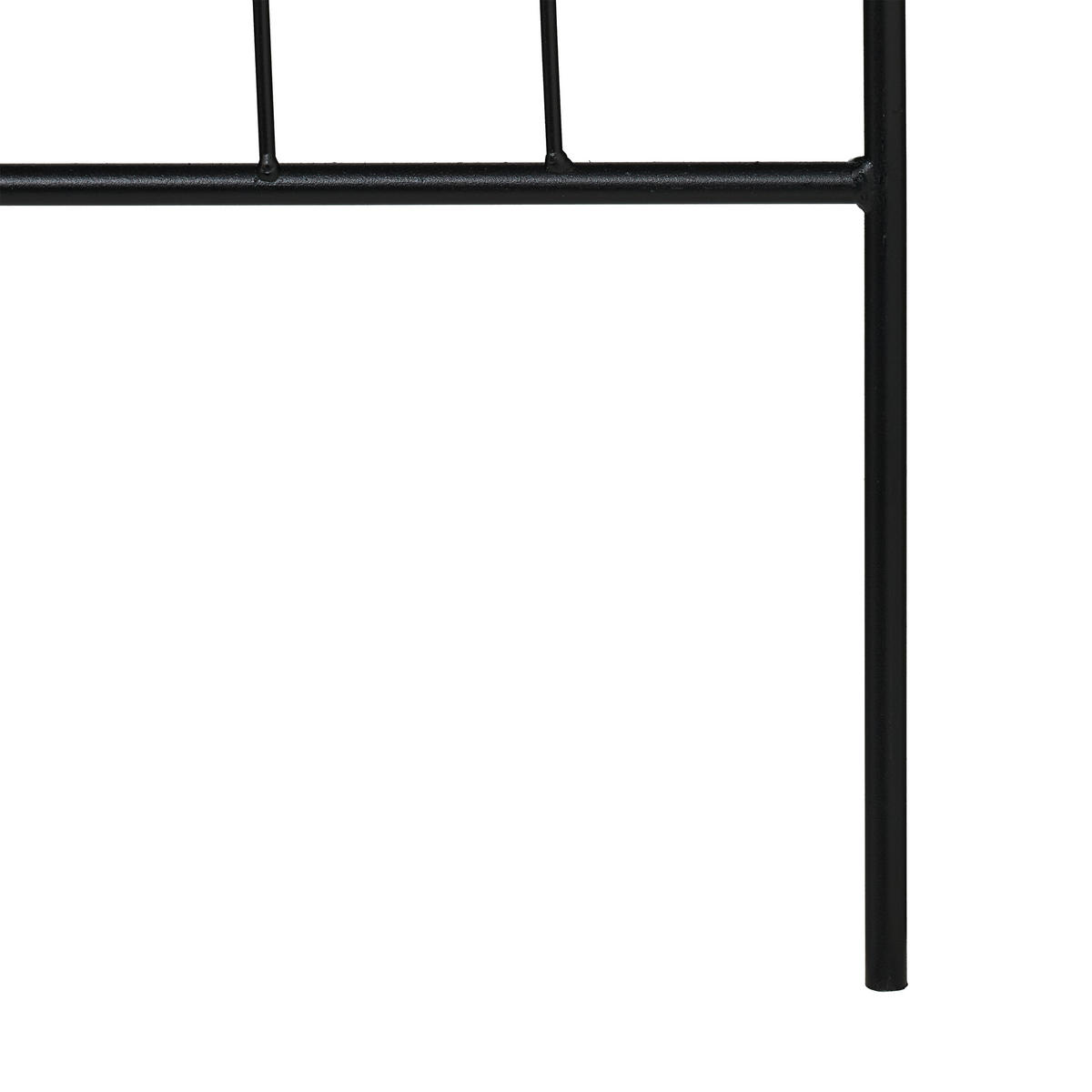 2XRANKGITTER - Schwarz, Metall (45/170/4cm) - Relaxdays