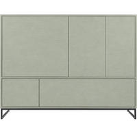 KOMMODE Giana mit 5 Türen, 160 cm, Eukalyptusfarbe - Eukalyptusholzfarben, Holzwerkstoff (160/120/45cm) - Beautysofa