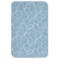 WC PŘEDLOŽKA Organic - vzor - modrá 40x60 cm - světle modrá, textil/plast (40/1cm) - OnlyWow