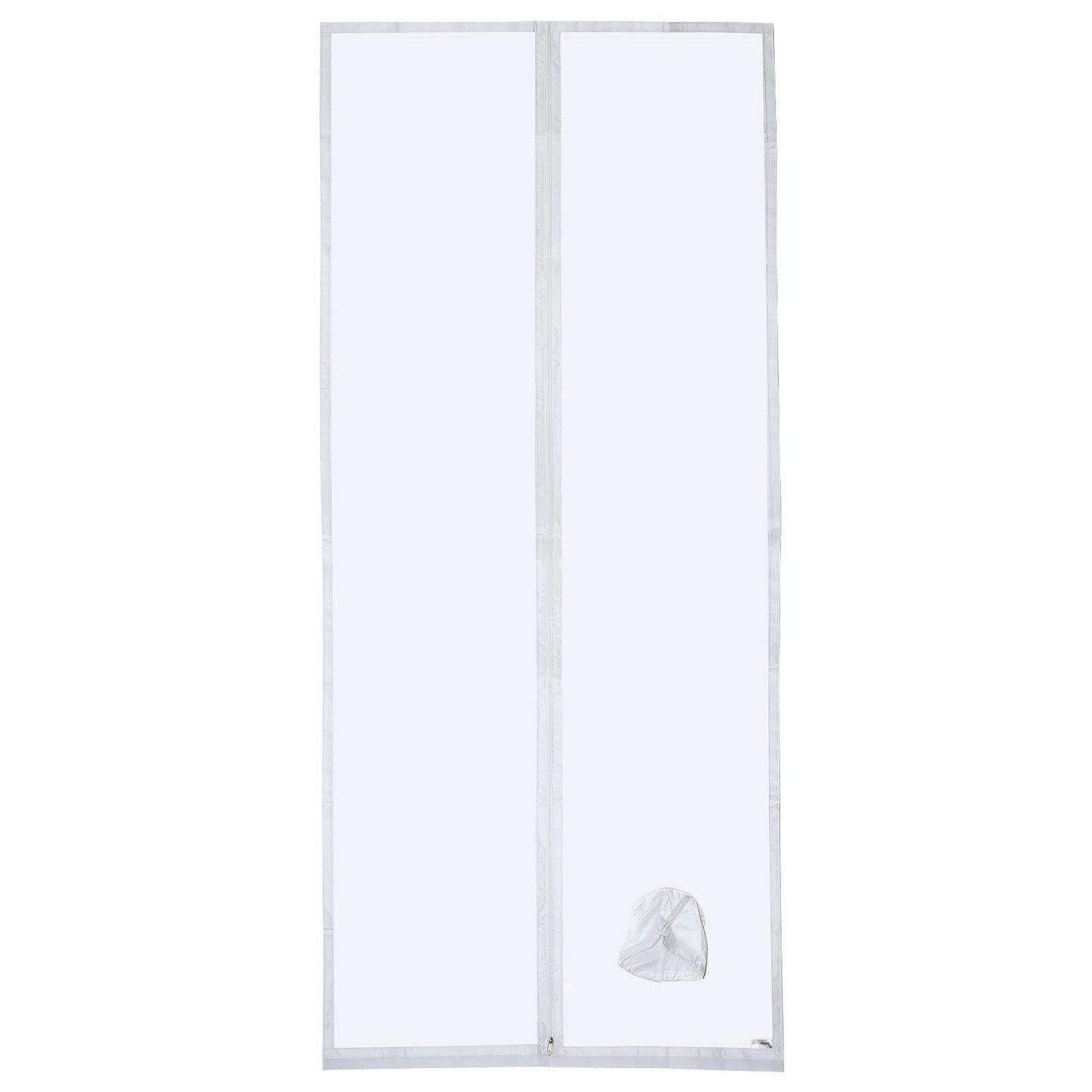 TÜRABDICHTUNG für mobile Klimaanlagen mit Schlauchverlängerung 100 x 210 cm - Transparent, Kunststoff (100/210/1cm)