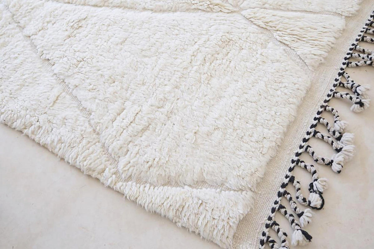 BERBERTEPPICH aus Marokko aus reiner Wolle 200x 300 cm - Beige, Naturmaterialien (200/300cm) - AFK Living
