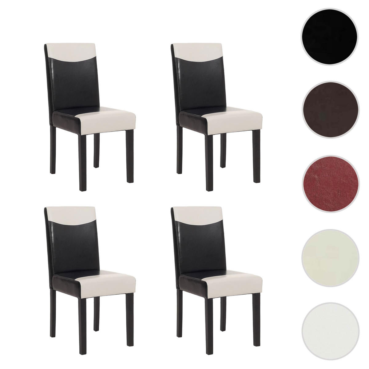 ESSZIMMERSTUHL 4er-Set klassisch und zeitlos 90x43x56cm Sitzhöhe 45cm Textil helle Beine Wildlederimitat - Braun, Textil (43/90/56cm) - CHEFGASTRO