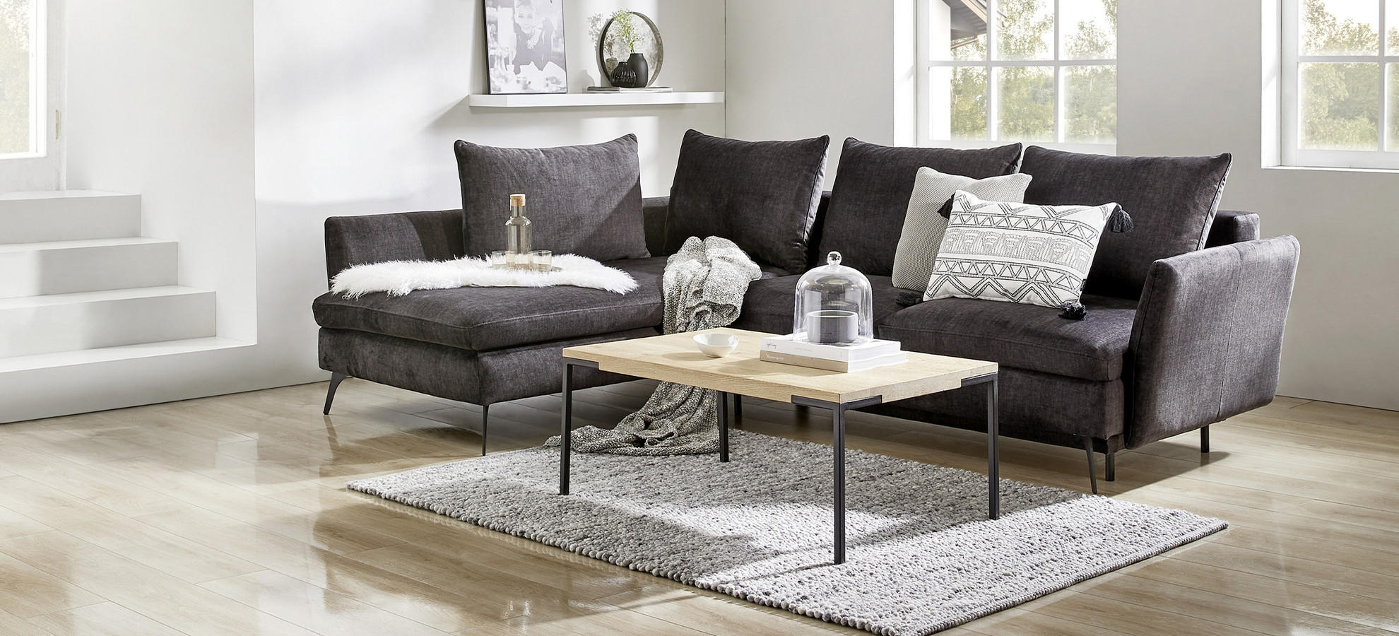 Sofas in schwarz
