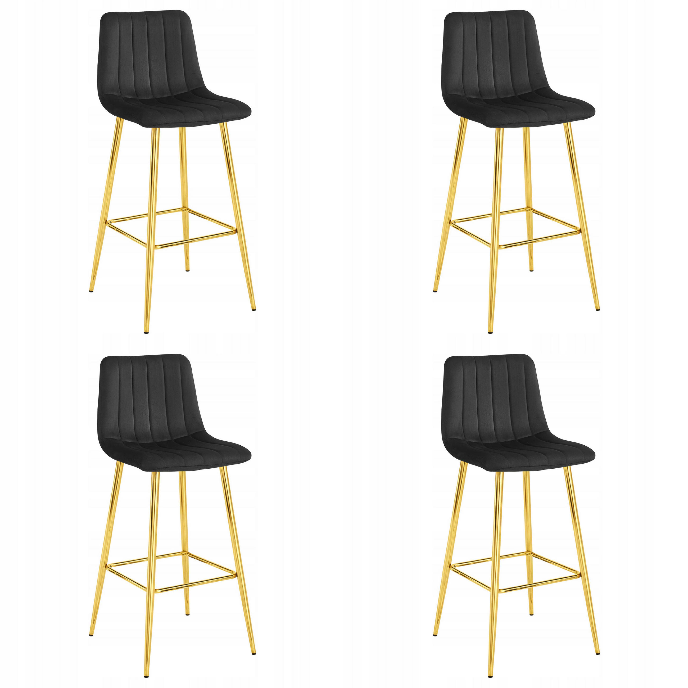 BARHOCKER Schwarz 43x49 cm POZZA Ergonomisches Sitzkissen - Schwarz, Metall (43/46/49cm)