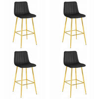 BARHOCKER Schwarz 43x49 cm POZZA Ergonomisches Sitzkissen - Schwarz, Metall (43/46/49cm)