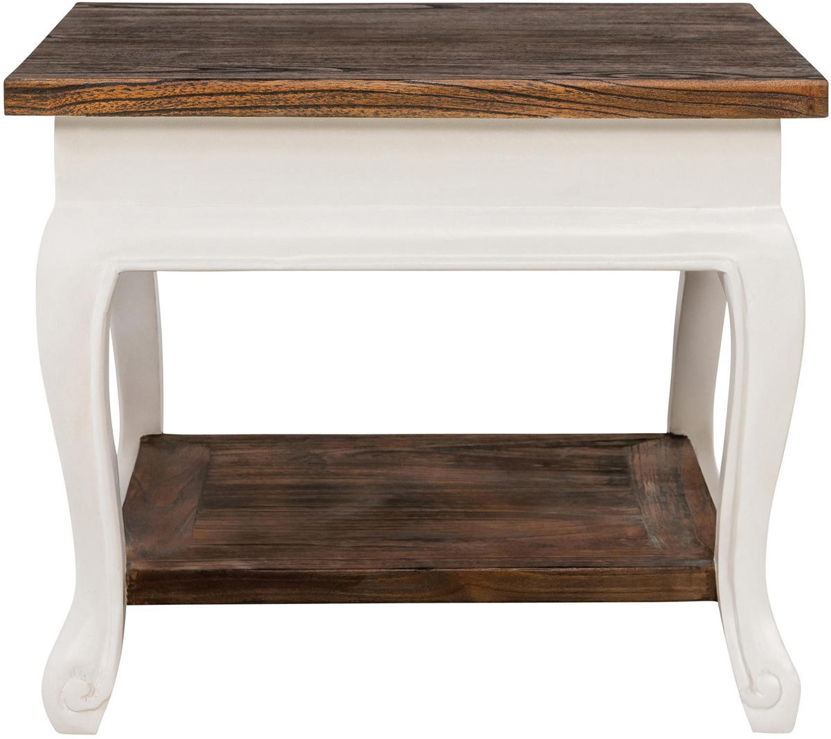 COUCHTISCH Svea Ablage 60x60x50cm Holz Dunkelbraun Beistelltisch - Dunkelbraun, Holz (60/60/50cm) - DELUKE