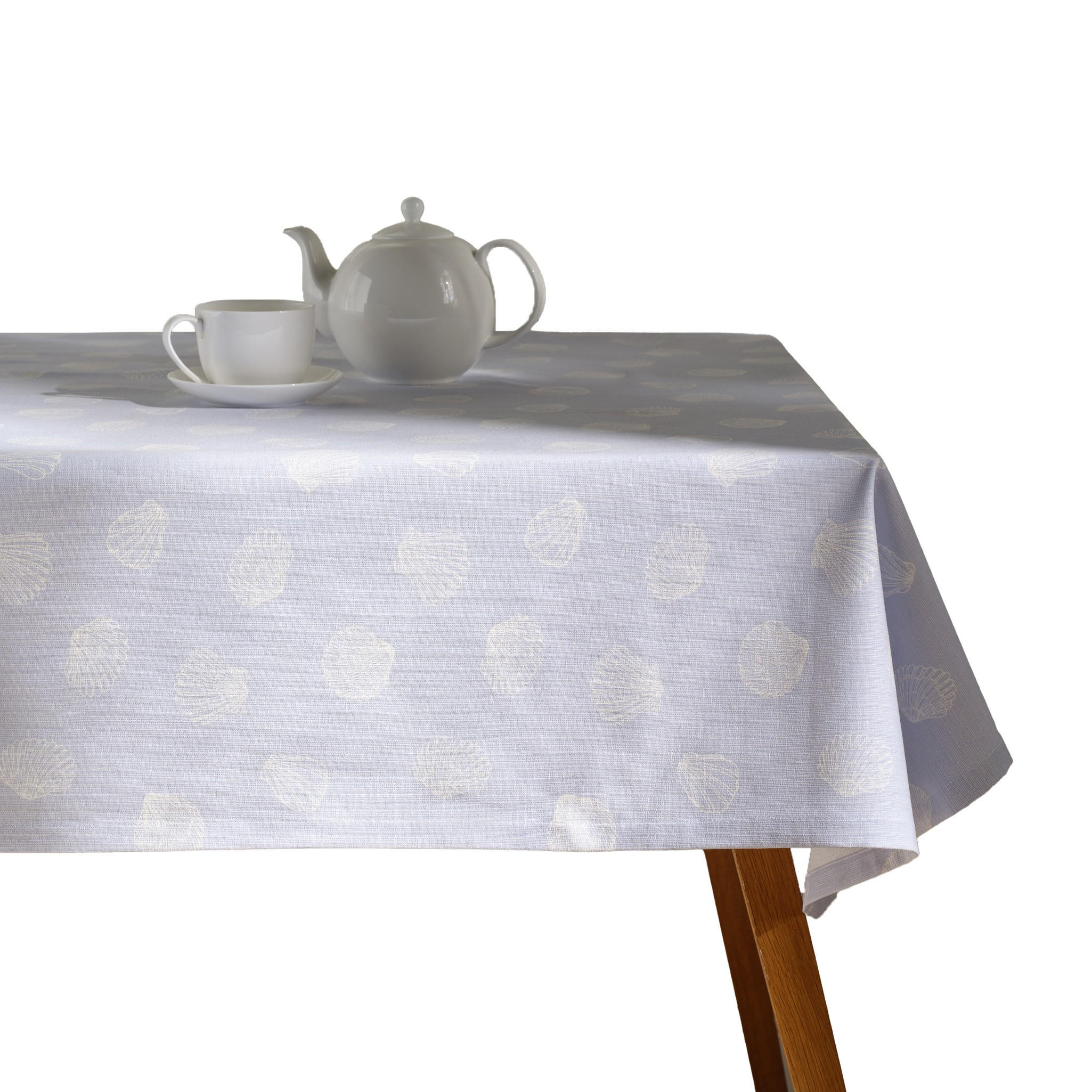 TISCHDECKE Coquellie - Hellblau, Textil (180/130/1cm) - home&you