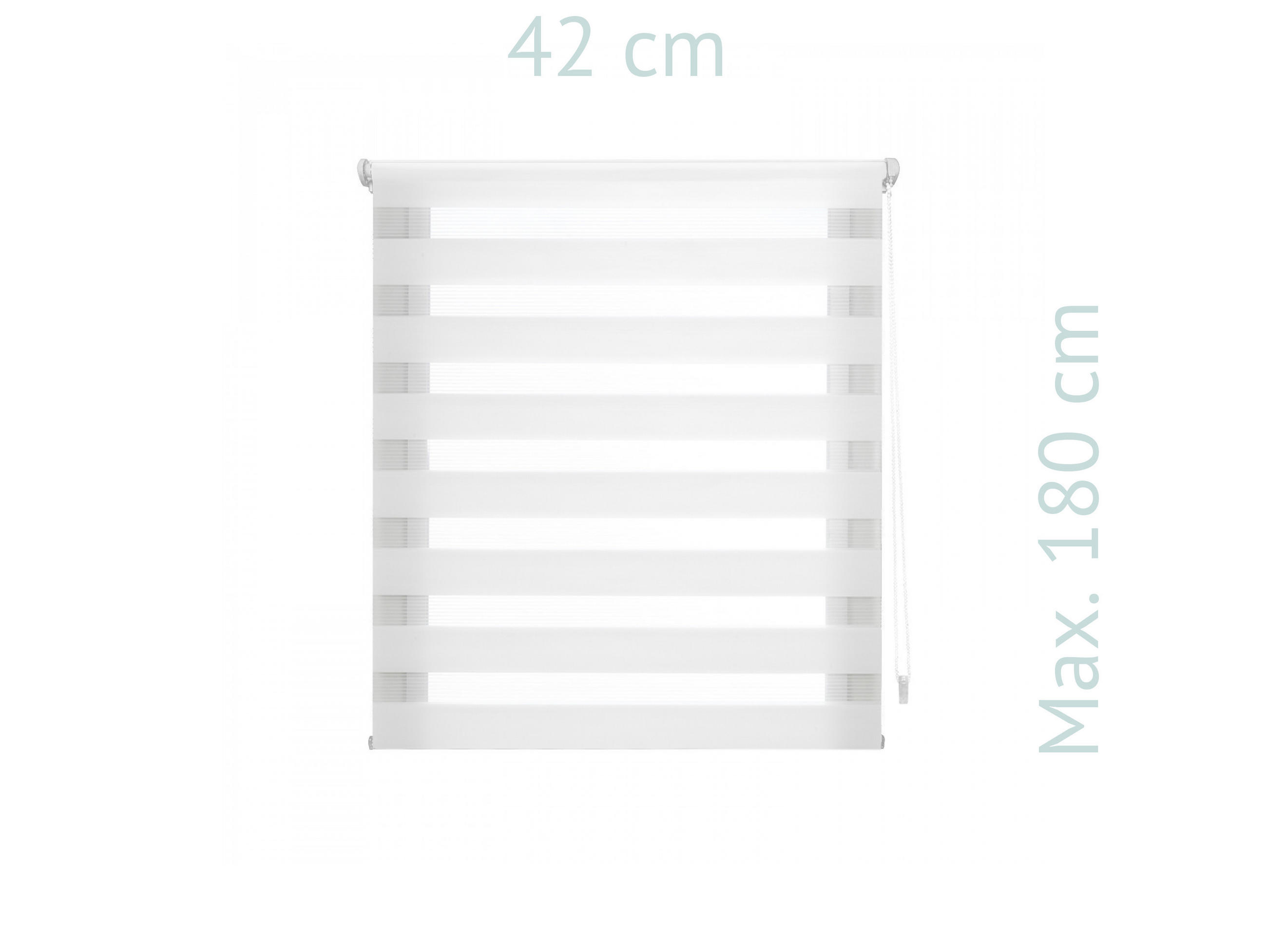 ROLLO Polyester Transluzent Cream 42x180 - Creme, Textil (42/180/1cm) - Purline