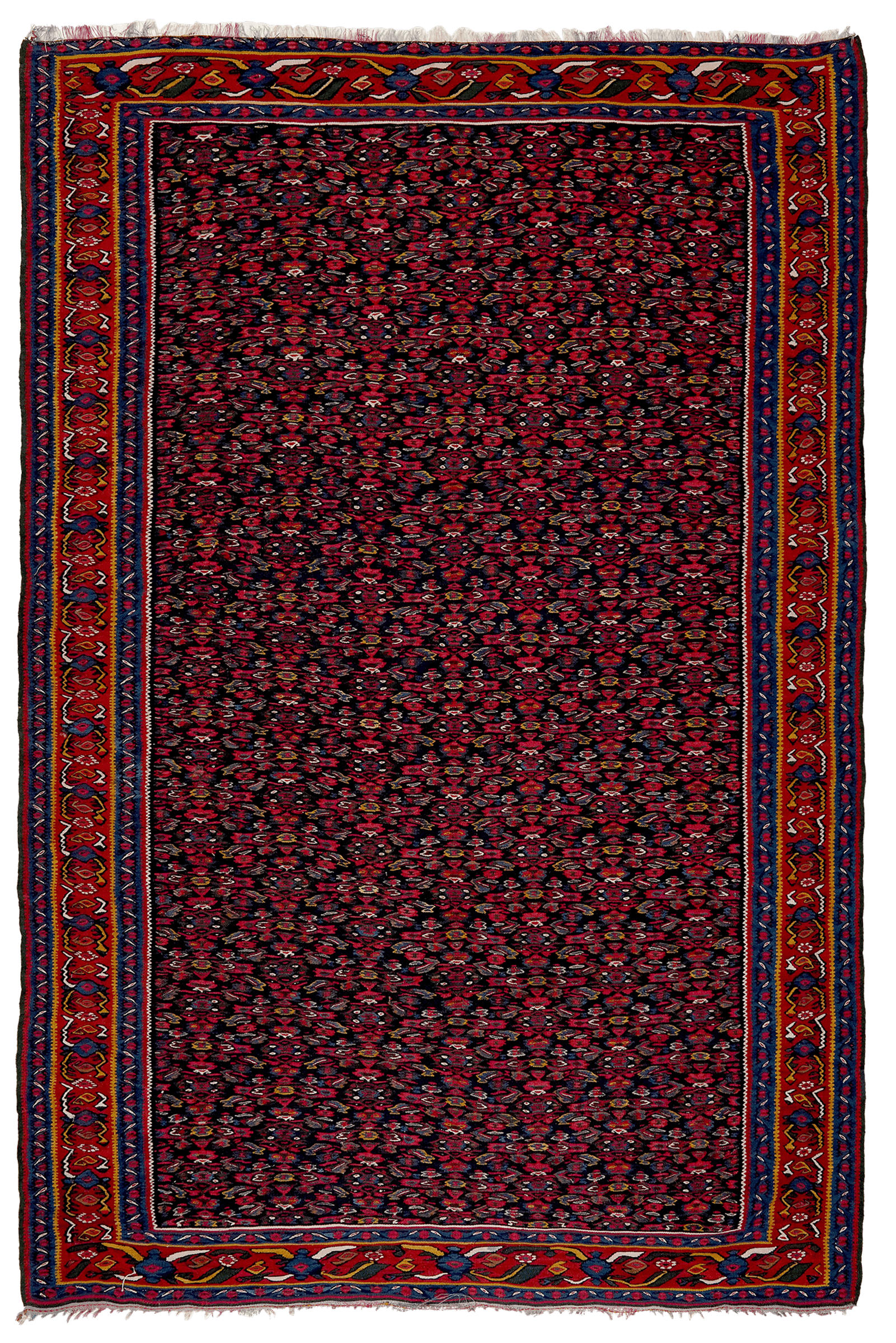 Looma Kelim-Teppich Blau 135x200 cm