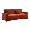 SCHLAFSOFA - 3 Personen-Sitzer - Stoff - Terracotta - - Braun, Textil (213/85/93cm) - Vente-Unique