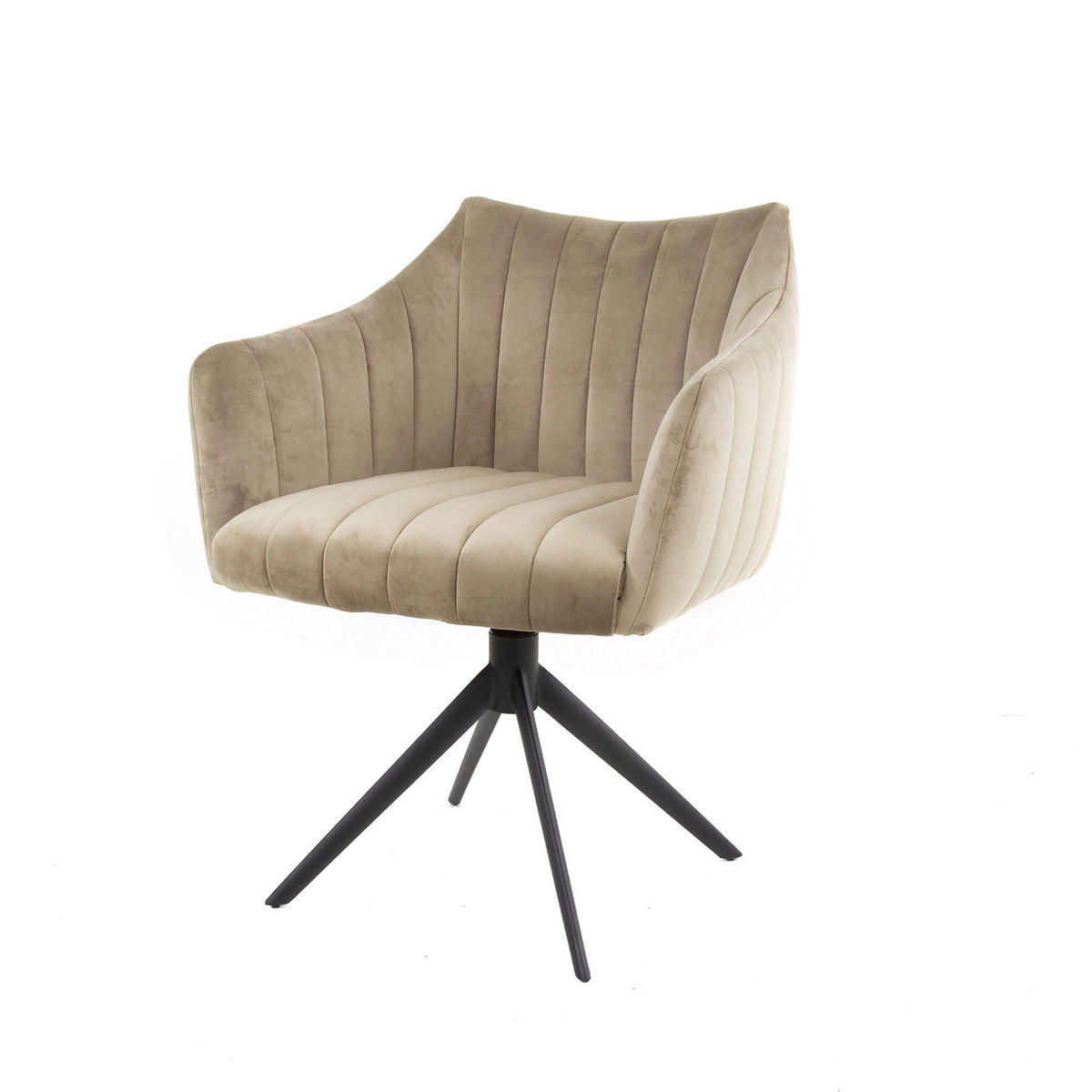 ESSZIMMERSTUHL Cinema Grau 65/65/83 cm 2er-Set - Creme, Textil (65/83/65cm) - Hoyz Collection