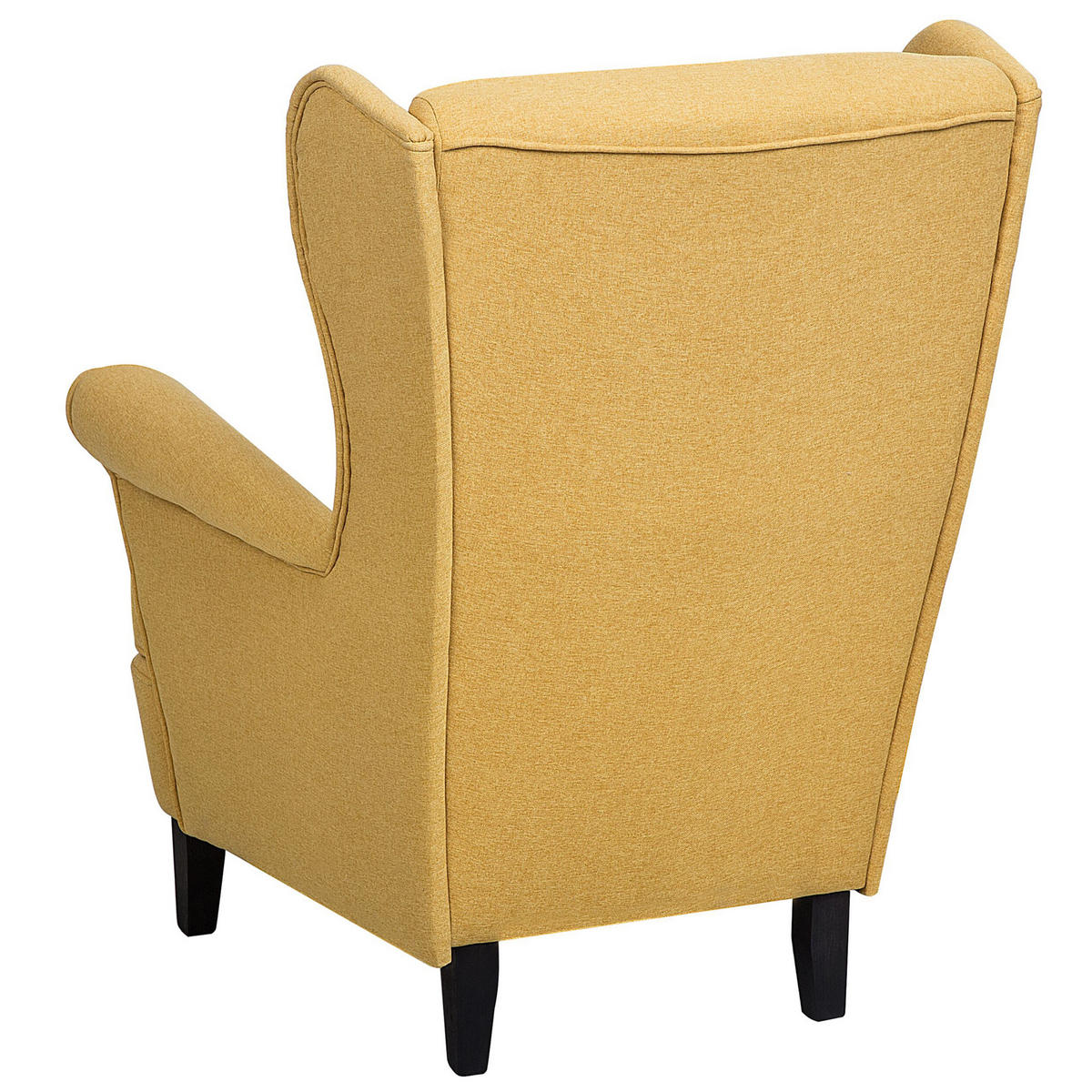 SESSEL Polsterbezug Gelb Abson - Gelb, Holz/Textil (74/102/63cm) - Beliani